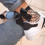 Feitong Harajuku Fishnet Socks Women Sexy Ruffle Fishnet Ankle High Socks Mesh Lace Fish Net Short Socks Lace Meias calcetine