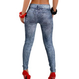 feitong gloria jeans Womens Denim Snowflake Skinny Stretch Sexy Pants Soft Tights Leggings high waist jeans #A40