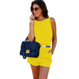 Feitong Brand 2017 Womens Holiday PolyesterMini Playsuit Ladies Regular Romper Summer Beach Jumpsuit