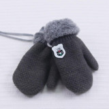 Feitong Autumn Winter Warm Knited Gloves Unisex Solid Kids Gloves Mittens For Girls Boys Children Gloves eldiven #EW