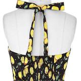 Feitong 50s 60s Vintage Dress Women Sleeveless Cherry Printing Dress With Belt 2017 Fashion Sexy Party Dress vestidos femininos