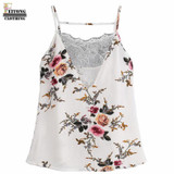FEITONG 2017 Women White Lace Vest Top Sleeveless Casual Tank Blouse Summer Tops Shirt