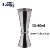 Cocktail Bar Jigger Stainless Steel Japanese Design Jigger Double Spirit Measuring Cup Bartender
