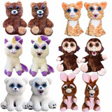 Feisty Pets Funny Change Face Plush Toys Animal Dolls Children Toys For Girls Prank Toy Christmas Gift Fast Shipping