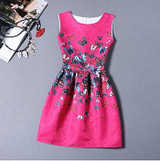 Fashion Bottoming Dress Summer Style New Women Dress Vintage Printing Sexy Party Dresses vestidos Leisure Plus Size Summer Dress