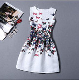 Fashion Bottoming Dress Summer Style New Women Dress Vintage Printing Sexy Party Dresses vestidos Leisure Plus Size Summer Dress