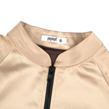 Fashion Bomber Jacket Letter Print "Only Queen" Glossy Women Souvenir Jacket Coat Casual Baseball Jacket Women Basic Coats