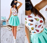 Fashion Boho Dress Women 2017 Summer Beach Sleeveless Casual Dresses Party Short Mini Dress Two Piece Women Clothes