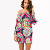 Fashion Bohemian Summer Dress Print Beach Vintage Sexy Female Vestidos De Festa Casual Ladies Clothing Women Robe Party Dresses