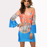 Fashion Bohemian Summer Dress Print Beach Vintage Sexy Female Vestidos De Festa Casual Ladies Clothing Women Robe Party Dresses