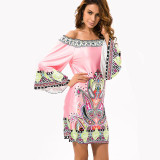 Fashion Bohemian Summer Dress Print Beach Vintage Sexy Female Vestidos De Festa Casual Ladies Clothing Women Robe Party Dresses