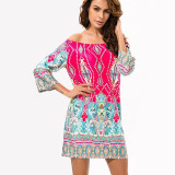 Fashion Bohemian Summer Dress Print Beach Vintage Sexy Female Vestidos De Festa Casual Ladies Clothing Women Robe Party Dresses