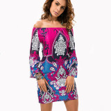 Fashion Bohemian Summer Dress Print Beach Vintage Sexy Female Vestidos De Festa Casual Ladies Clothing Women Robe Party Dresses