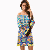 Fashion Bohemian Summer Dress Print Beach Vintage Sexy Female Vestidos De Festa Casual Ladies Clothing Women Robe Party Dresses