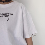 Fashion Blusas 2017 Summer Best Friends T Shirt Korean Ulzzang Harajuku Embroidery Short Sleeve T-shirts Women Casual Top Shirts