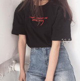 Fashion Blusas 2017 Summer Best Friends T Shirt Korean Ulzzang Harajuku Embroidery Short Sleeve T-shirts Women Casual Top Shirts