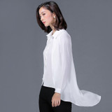 Fashion Blouse Shirt Women Chiffon Blusas 2017 New Long Sleeve Fake Two Piece Shirts Fashion Korean Style Women Tops Clothing