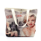 Fashion Beauty Cars Printed Canvas Bag Women Handbags Shoulder Bags Ladies Vintage Casual Tote Shopper Beach Bag bolso