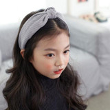 Fashion Baby Hair Hoop Leisure Girl Twisted Headband Wide Band Princess Turban Hairband Wedding Party Hair Accessories