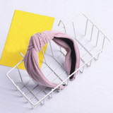 Fashion Baby Hair Hoop Leisure Girl Twisted Headband Wide Band Princess Turban Hairband Wedding Party Hair Accessories