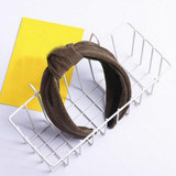 Fashion Baby Hair Hoop Leisure Girl Twisted Headband Wide Band Princess Turban Hairband Wedding Party Hair Accessories