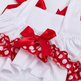 Fashion Baby Girls Swing Top Set Polka Dot Swing Ruffled Outfits With Matching Bloomer Headband Sets Girl Clothing Infant X006 Fashion Baby Girls Swing Top Set Polka Dot Swing Ruffled Outfits With Matching Bloomer Headband Sets Girl Clothing Infant X006