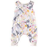 Cotton Newborn Infant Kids Baby Boy Girl Romper Floral Printed Toddler Kids Jumpsuit Clothes Bebek Outfits 0-24M