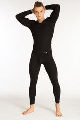 Cotton Long Johns Set 2017 MIBOER Autumn Winter Legging Men Warm Sexy V-Neck Long John For Men Long Johns Set Thermal Underwear