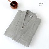 Cotton Kimono Men Pajamas Suit Mens Robes Tracksuit Three Quarter Trousers Sleep Homewear Kimono Pajama Sets
