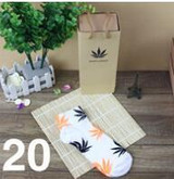 Cotton Germany's Harajuku Hip Hop Maple Leaf Socks Men's Street Boat Sock for women men's socks famous Weed Socks unisex
