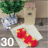 Cotton Germany's Harajuku Hip Hop Maple Leaf Socks Men's Street Boat Sock for women men's socks famous Weed Socks unisex
