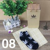 Cotton Germany's Harajuku Hip Hop Maple Leaf Socks Men's Street Boat Sock for women men's socks famous Weed Socks unisex