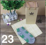 Cotton Germany's Harajuku Hip Hop Maple Leaf Socks Men's Street Boat Sock for women men's socks famous Weed Socks unisex
