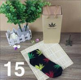 Cotton Germany's Harajuku Hip Hop Maple Leaf Socks Men's Street Boat Sock for women men's socks famous Weed Socks unisex