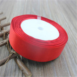 Cotton 25mm 25 Yard Silk Satin Organza Polyester Ribbon For DIY Wedding Christmas Handmade Decoration Webbing Crafts Gift Pack