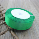 Cotton 25mm 25 Yard Silk Satin Organza Polyester Ribbon For DIY Wedding Christmas Handmade Decoration Webbing Crafts Gift Pack