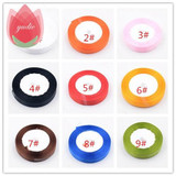 Cotton 25mm 25 Yard Silk Satin Organza Polyester Ribbon For DIY Wedding Christmas Handmade Decoration Webbing Crafts Gift Pack