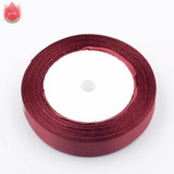 Cotton 25mm 25 Yard Silk Satin Organza Polyester Ribbon For DIY Wedding Christmas Handmade Decoration Webbing Crafts Gift Pack