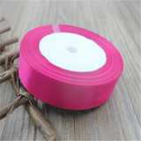 Cotton 25mm 25 Yard Silk Satin Organza Polyester Ribbon For DIY Wedding Christmas Handmade Decoration Webbing Crafts Gift Pack
