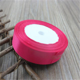 Cotton 25mm 25 Yard Silk Satin Organza Polyester Ribbon For DIY Wedding Christmas Handmade Decoration Webbing Crafts Gift Pack