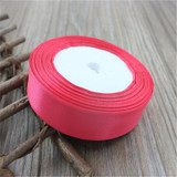 Cotton 25mm 25 Yard Silk Satin Organza Polyester Ribbon For DIY Wedding Christmas Handmade Decoration Webbing Crafts Gift Pack