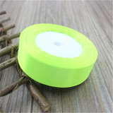 Cotton 25mm 25 Yard Silk Satin Organza Polyester Ribbon For DIY Wedding Christmas Handmade Decoration Webbing Crafts Gift Pack