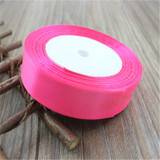 Cotton 25mm 25 Yard Silk Satin Organza Polyester Ribbon For DIY Wedding Christmas Handmade Decoration Webbing Crafts Gift Pack