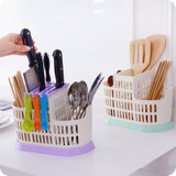 Home Tableware Knife Block Multifunction Plastic Knife Holder Chopsticks Holder Stand for knives Kitchen Accessories A-021