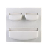 Home Storage Wall Suction Cup Plastic Storage Rack Cosmetic Toiletries Sundries Storage Holder Bathroom Organizer