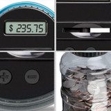 Home Storage Coin Counting Large Digital Counting Cash Boxes Led Showing Money Jar Piggy Bank Money Saving Box 201