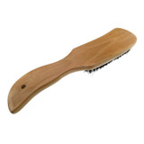 Home Shoe Polish Buffing Brush Wood Horse Hair Bristles Boot Care Clean Long Handle Shoe Brush