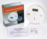 Home Security 85dB Warning High Sensitive LCD Photoelectric Independent CO Gas Sensor Carbon Monoxide Poisoning Alarm Detector