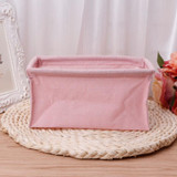 Home Foldable Makeup Organizer Multifunction Linen Cosmetic Storage Box Desktop Dressing Jewelry Small Storage Box