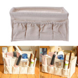 Home Foldable Makeup Organizer Multifunction Linen Cosmetic Storage Box Desktop Dressing Jewelry Small Storage Box